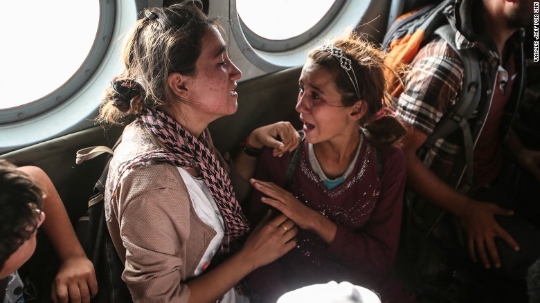 Yazidi girl remembers horror of helicopter escape from ISIS