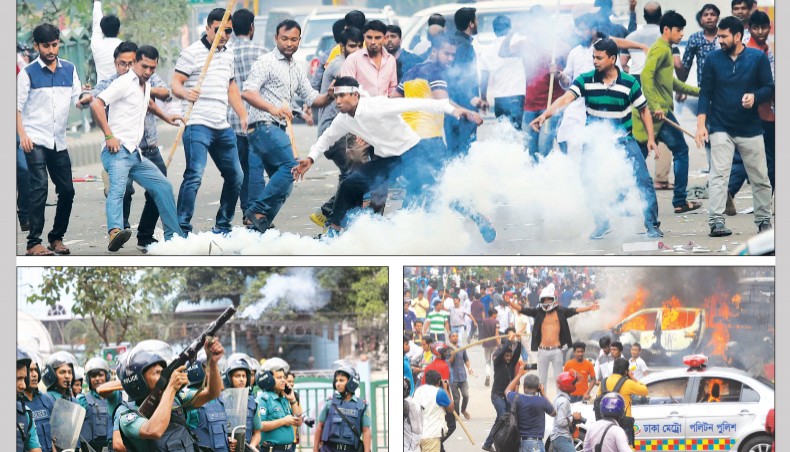 Scores injured as police, BNP activists clash