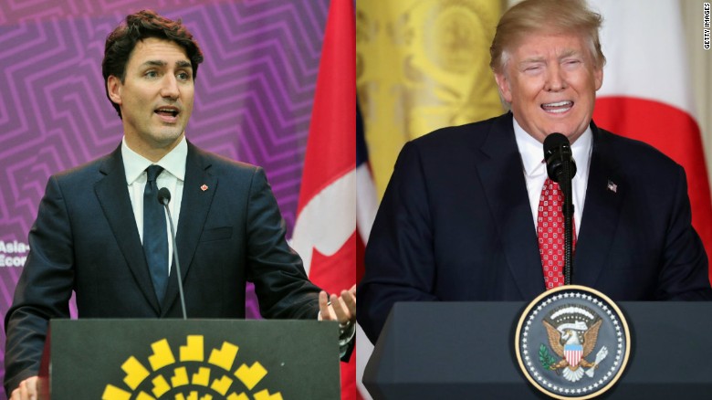 Trump criticizes Justin Trudeau, says US won't endorse G7 statement