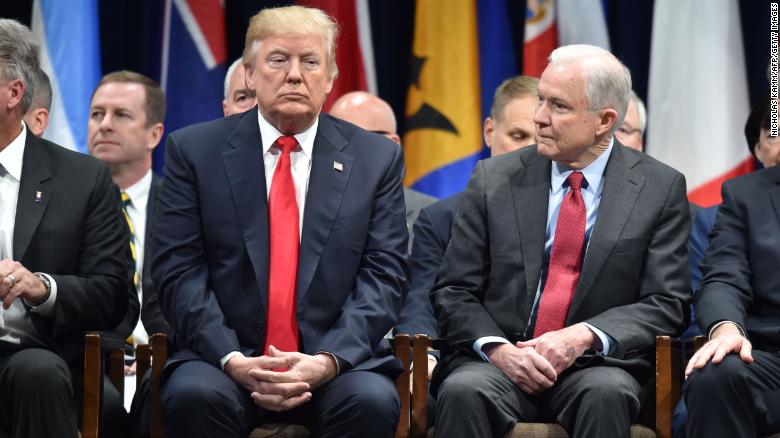 Trump blasts Sessions over indictments of two of his earliest congressional supporters