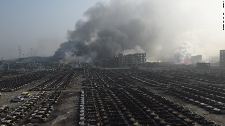 Massive blasts rock Chinese city of Tianjin, killing 17 and injuring over 300