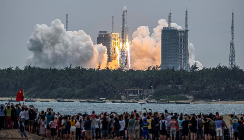 China’s second of three space station modules launched