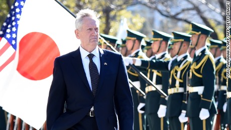 Mattis: US will defend Japanese islands claimed by China