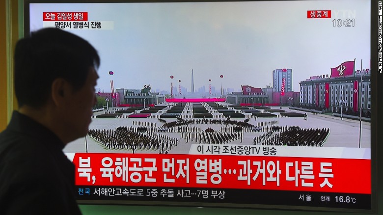 North Korea puts on a show for Day of the Sun