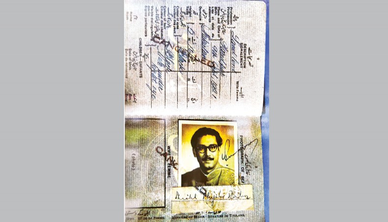 Sheikh Mujib’s cancelled Pakistani passport gives Sept 9 as birthday