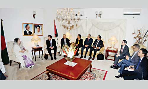 Foreign diplomats meet Khaleda.
