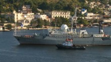 Russian spy ship lurks off Connecticut coast