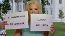 Kellyanne Conway uses flash cards to explain Russia controversy