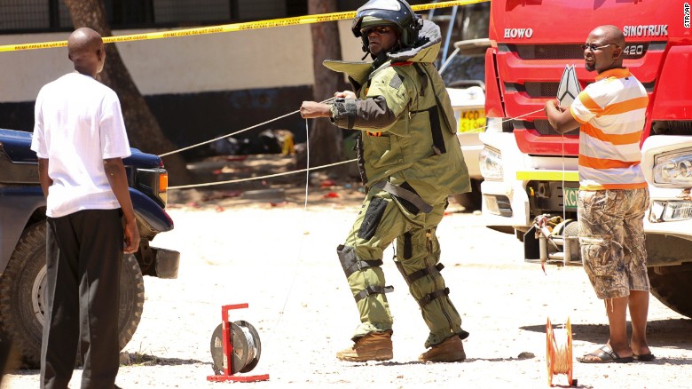 Kenyan officers kill three veiled attackers in assault on police station