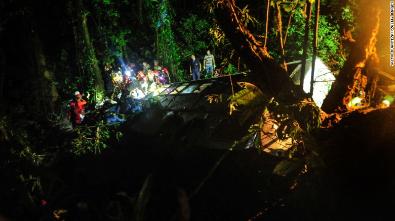 50 die after bus plunges off road in southern Brazil.