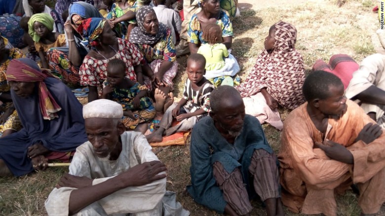 Nigerians free hundreds in raid on Boko Haram camps, army says