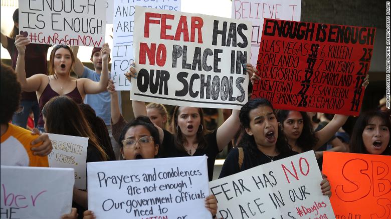 They led a national march. Now Parkland students return to a school they say 'feels like jail'
