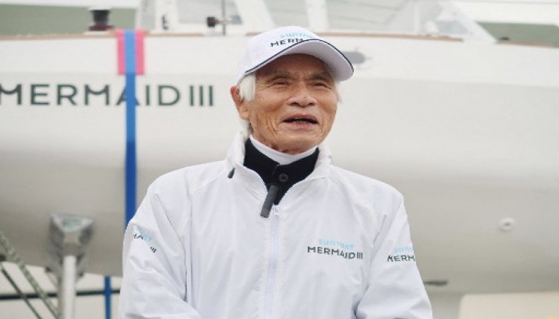 Japanese yachtsman becomes world’s oldest to sail solo across Pacific