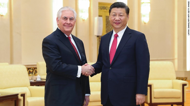 China's Xi, Tillerson urge cooperation as North Korea tests rocket engine
