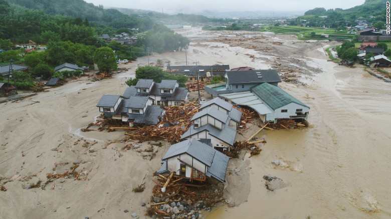 Japan hit with deadly floods and landslides; 18 dead