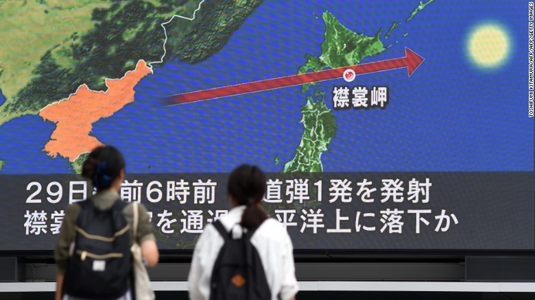 North Korea launched missile that flew over Japan