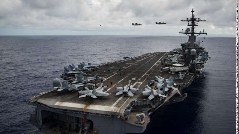 US carrier starts 'routine' patrols in South China Sea