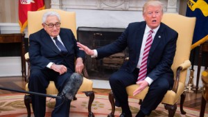 And then Henry Kissinger walks in...: 24 hours in the Donald Trump circus