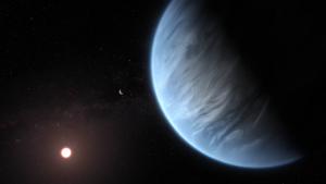 Water detected in atmosphere of potentially habitable super-Earth
