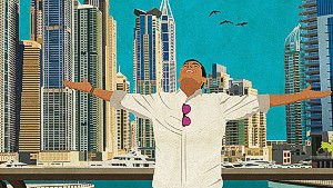 Dubai with a difference: Travel posters satirize emirate's expats.