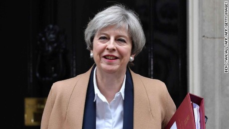 Theresa May accused of 'blatant threat' against EU on security
