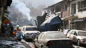 Taliban attacker driving ambulance packed with explosives kills 95 in Kabul