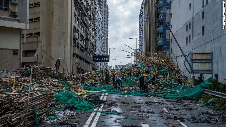 Typhoon Mangkhut: Hong Kong in tatters; China evacuates millions