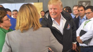 Trump doles out praise as Puerto Ricans despair