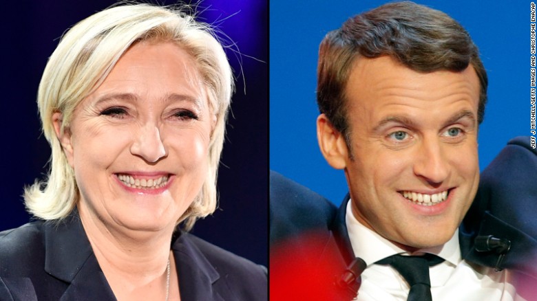 Le Pen faces Macron in final round of French presidential election