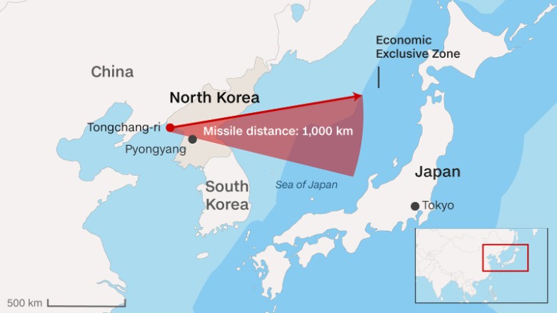 North Korea fires four ballistic missiles into Sea of Japan
