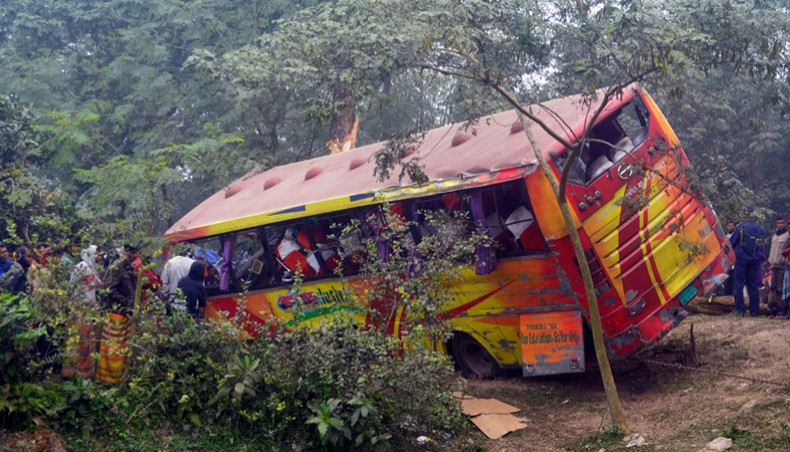 Four killed in Bogra road accident