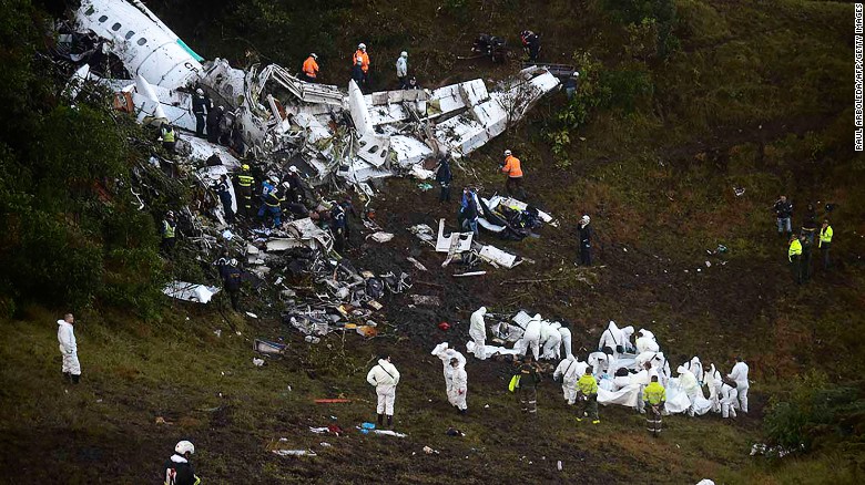 Colombia plane crash: Jet without fuel, crew member said