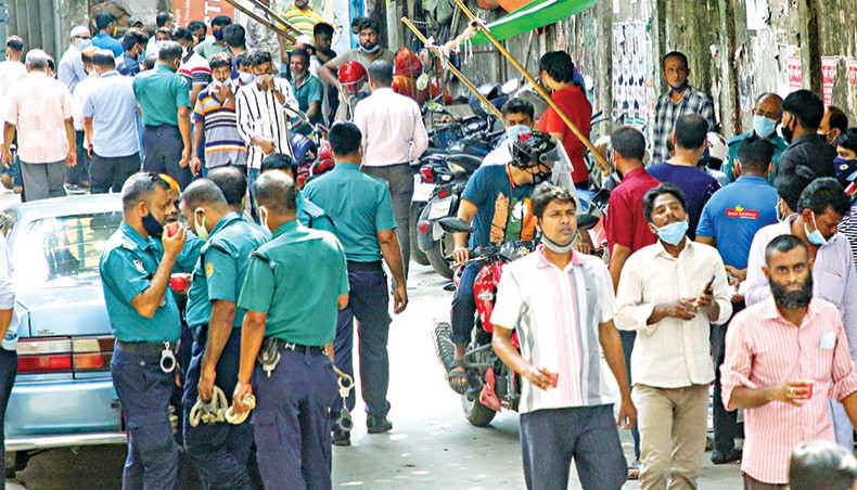 Traffic gridlock at places as Covid curb violation on in Bangladesh
