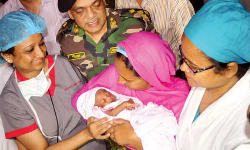 Bullet-hit newborn returns to mother’s lap, finally 