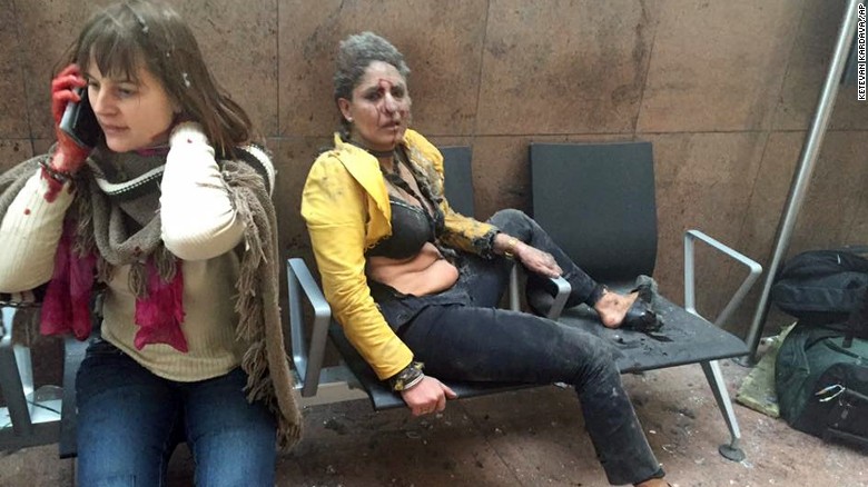 Who's the woman in yellow? Survivor of Brussels attack identified