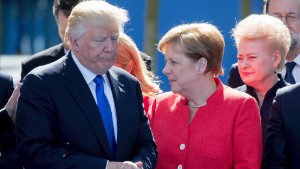 While campaigning, Merkel says Europeans can't 'completely' rely on US, others