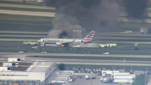 At Chicago O'Hare, American Airlines 767 catches fire on runway