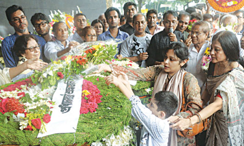 Tributes of love showered on Syed Haq