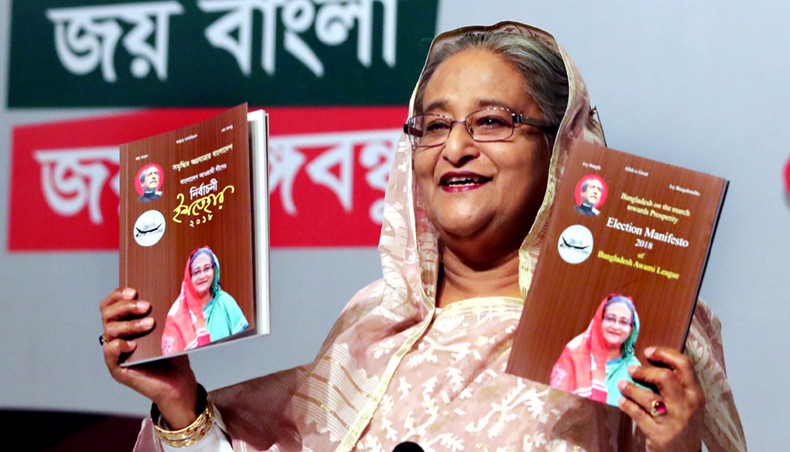 Hasina pledges end to graft, apologises for mistakes