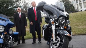 Trump encourages boycott against Harley-Davidson