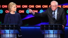 Clinton, Sanders talk over each other in debate clash