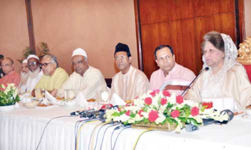 Khaleda urges people to save country