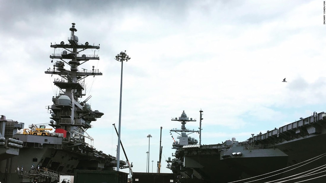 Sneak peek at US Navy's new $13B aircraft carrier