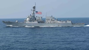 U.S. destroyer sails near disputed Chinese island