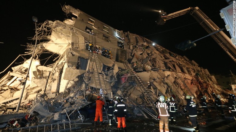 Four dead after magnitude-6.4 earthquake shocks Taiwan