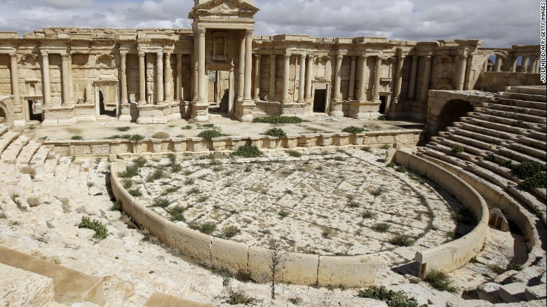 ISIS video shows execution of 25 men in ruins of Syria amphitheater