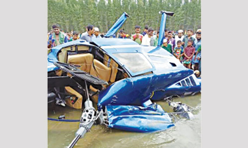 One killed, four injured in helicopter crash in Cox’s Bazar