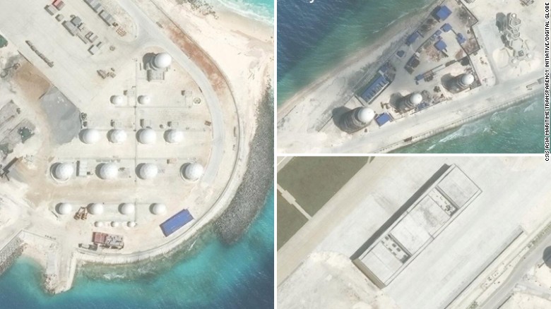 South China Sea: Aircraft hangars, radar installed on artificial islands