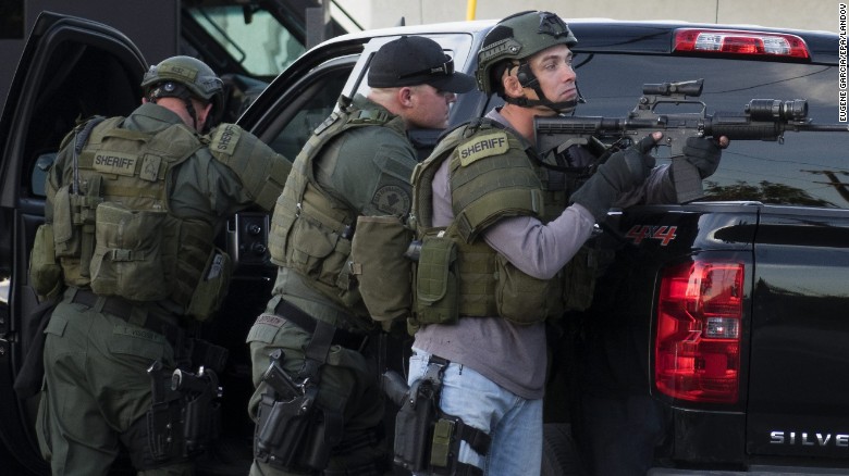 San Bernardino shooting: At least 14 people killed; two suspects dead