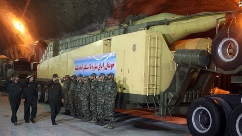 Iran broadcasts images of underground missile facilities